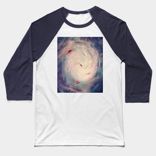 wormhole to wonderland Baseball T-Shirt by psychoshadow